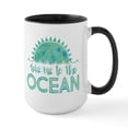 thumbnail image 1 of CafePress - Take Me To The Ocean Prin - 15 oz Ceramic Large White Novelty Mug, 1 of 4