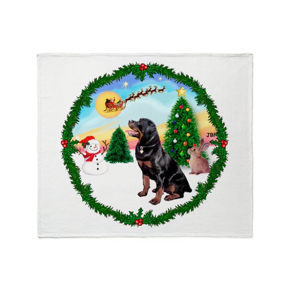 CafePress - Take Off1/Rottweiler #6 Throw Blanket - Soft Fleece Throw Blanket, 50"x60" for All Ages