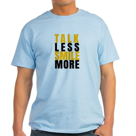 CafePress - Talk Less Smile More T Shirt - Men's Classic Graphic T-Shirt