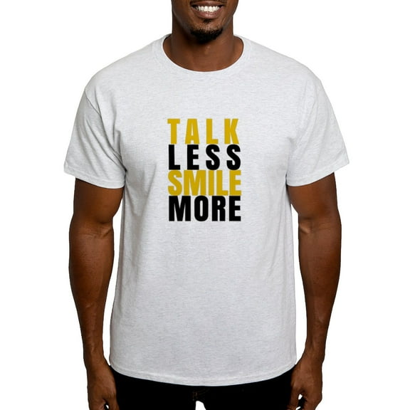 CafePress - Talk Less Smile More T Shirt - Men's Classic Graphic T-Shirt