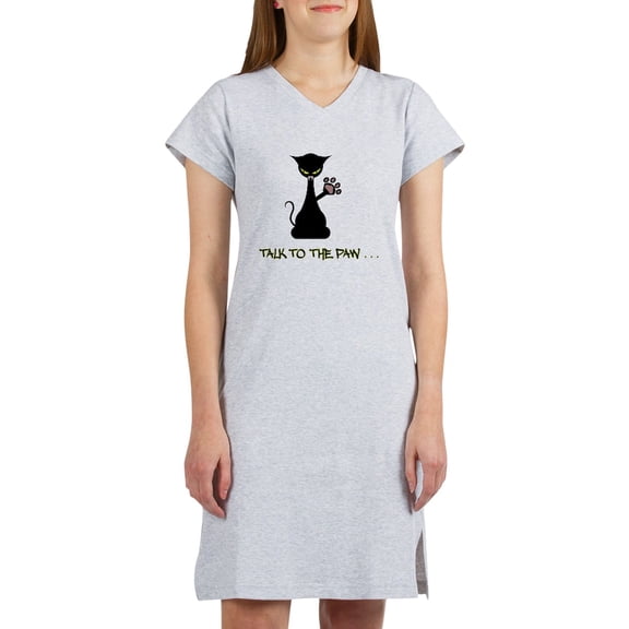 CafePress - Talk To The Paw Attitude T Shirt - Women's Nightshirt