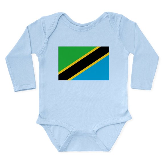 CafePress - Tanzania Flag Body Suit - Long Sleeve Cotton Baby Bodysuit