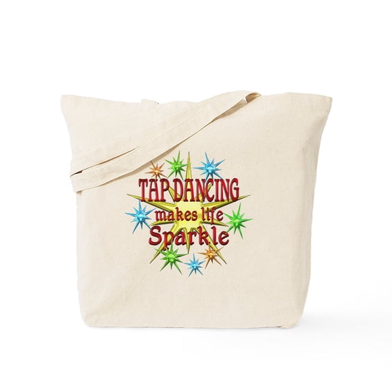 CafePress - Tap Dancing Sparkles Tote Bag - Unisex Canvas Tote Bag, Beige, 1-Piece