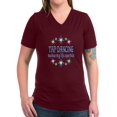 thumbnail image 1 of CafePress - Tap Dancing Sparkles Women's V Neck Dark T Shirt - Women's V-Neck Dark T-Shirt, 1 of 1