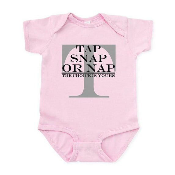 CafePress - Tap Snap Or Nap 1 Infant Bodysuit - Baby Light Bodysuit, Size Newborn - 24 Months