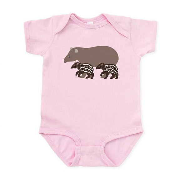 CafePress - Tapir Family A Infant Bodysuit - Baby Light Bodysuit, Size Newborn - 24 Months