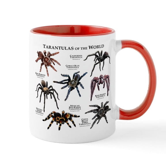 CafePress - Tarantulas Of The World Mug - 11 oz Ceramic Mug - Novelty Coffee Tea Cup