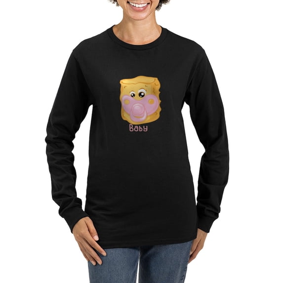 CafePress - Tater Tot Baby Long Sleeve T Shirt - Women's Long Sleeve Graphic Tee Casual Fit