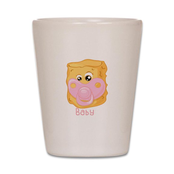 CafePress - Tater Tot Baby - White Shot Glass, Unique and Funny Shot Glass