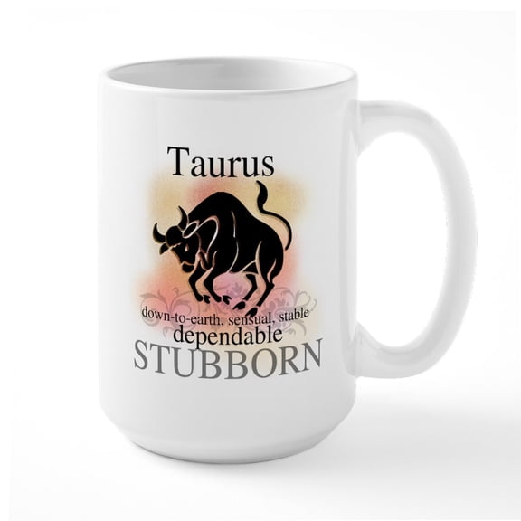 CafePress - Taurus The Bull Large Mug - 15 oz Ceramic Large White Novelty Mug