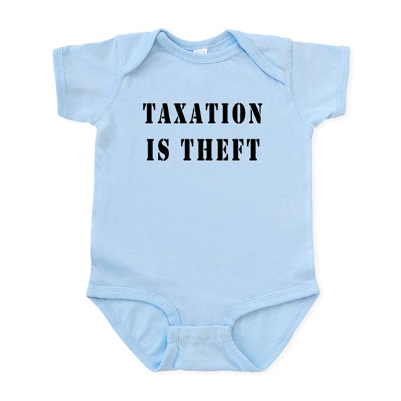 CafePress - Taxation Is Theft Infant Bodysuit - Baby Light Bodysuit, Size Newborn - 24 Months