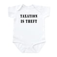 thumbnail image 1 of CafePress - Taxation Is Theft Infant Bodysuit - Baby Light Bodysuit, Size Newborn - 24 Months, 1 of 4