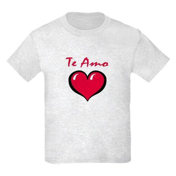 CafePress - Te Amo Kids Light T Shirt - Light T-Shirt Kids XS-XL