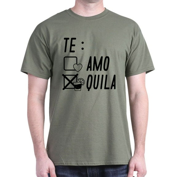 CafePress - Te Amote Quila Dark T Shirt - Men's Classic Graphic Cotton T-Shirt