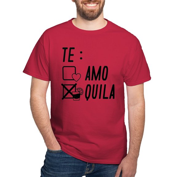 CafePress - Te Amote Quila Dark T Shirt - Men's Classic Graphic Cotton T-Shirt