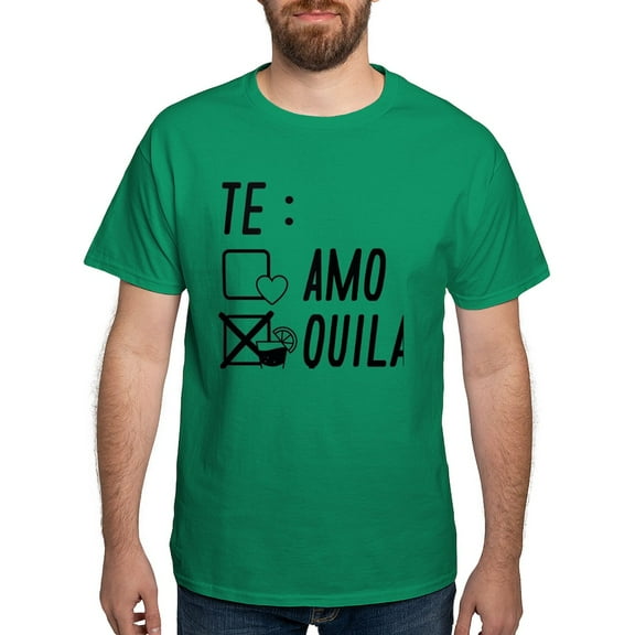 CafePress - Te Amote Quila Dark T Shirt - Men's Classic Graphic Cotton T-Shirt