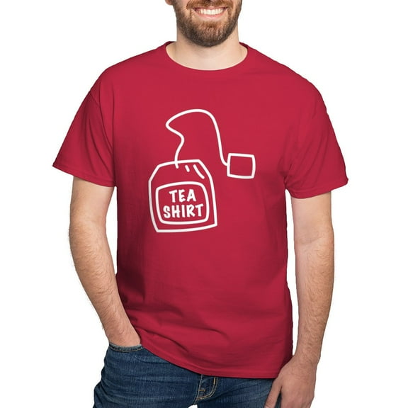 CafePress - Tea Shirt Dark T Shirt - Men's Classic Graphic Cotton T-Shirt