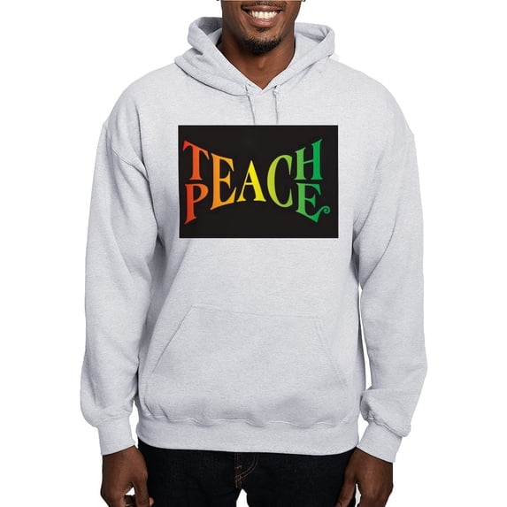 CafePress - Teach Peace Hooded Sweatshirt - Pullover Hoodie, Hooded Sweatshirt