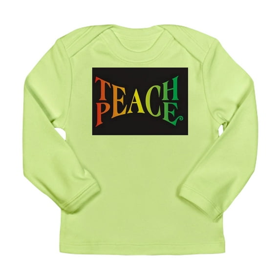 CafePress - Teach Peace Long Sleeve Infant T Shirt - Long Sleeve Infant T-Shirt