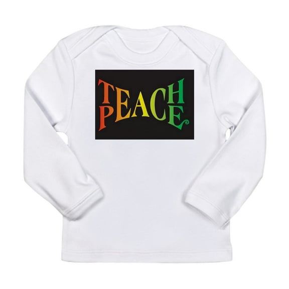 CafePress - Teach Peace Long Sleeve Infant T Shirt - Long Sleeve Infant T-Shirt