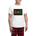 thumbnail image 1 of CafePress - Teach Peace Men's Light Pajamas - Men's Light Loose Fit Cotton Pajama Set, 1 of 7