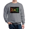 thumbnail image 1 of CafePress - Teach Peace Sweatshirt - Crew Neck Sweatshirt, 1 of 4