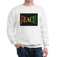 thumbnail image 1 of CafePress - Teach Peace Sweatshirt - Crew Neck Sweatshirt, 1 of 4