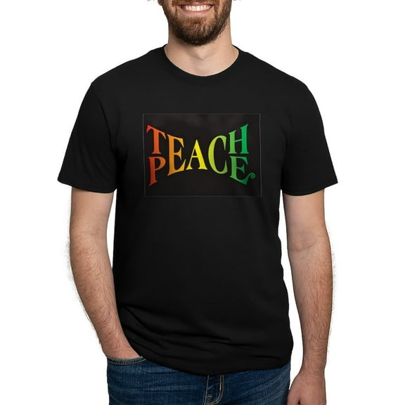 CafePress - Teach Peace T Shirt - Mens Tri-blend T-Shirt