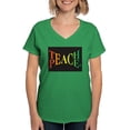 thumbnail image 1 of CafePress - Teach Peace T Shirt - Women's V-Neck Dark T-Shirt, 1 of 4