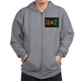 thumbnail image 1 of CafePress - Teach Peace Zip Hoodie - Zip Hoodie, Classic Hooded Sweatshirt with Metal Zipper, 1 of 4