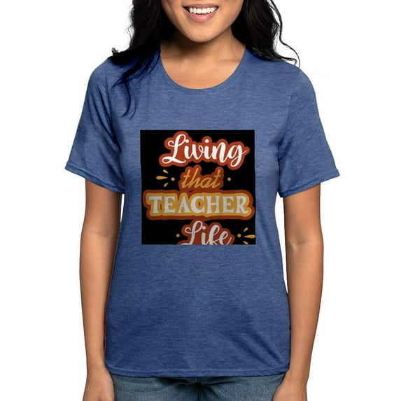 CafePress - Teacher Gifts Tshirts Women's Deluxe T Shirt - Womens Tri-blend T-Shirt
