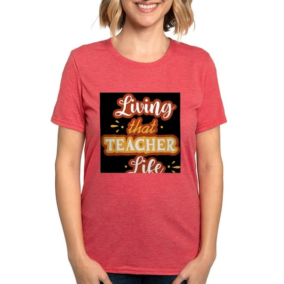 CafePress - Teacher Gifts Tshirts Women's Deluxe T Shirt - Womens Tri-blend T-Shirt