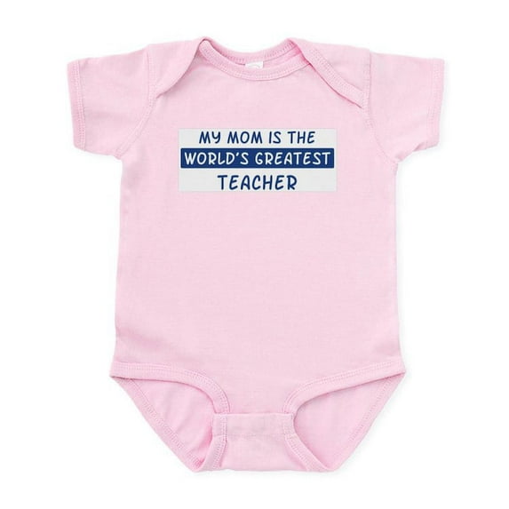 CafePress - Teacher Mom Infant Bodysuit - Baby Light Bodysuit, Size Newborn - 24 Months