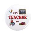thumbnail image 1 of CafePress - Teachers Do It With Class 3.5 Button - 3.5" Button, 1 of 1