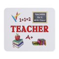 thumbnail image 1 of CafePress - Teachers Do It With Class Mousepad - Non-slip Rubber Mousepad, Gaming Mouse Pad, 1 of 6