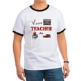 thumbnail image 1 of CafePress - Teachers Do It With Class Ringer T - 100% Cotton Ringed T-Shirt, 1 of 4