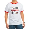 thumbnail image 1 of CafePress - Teachers Do It With Class Ringer T - 100% Cotton Ringed T-Shirt, 1 of 4