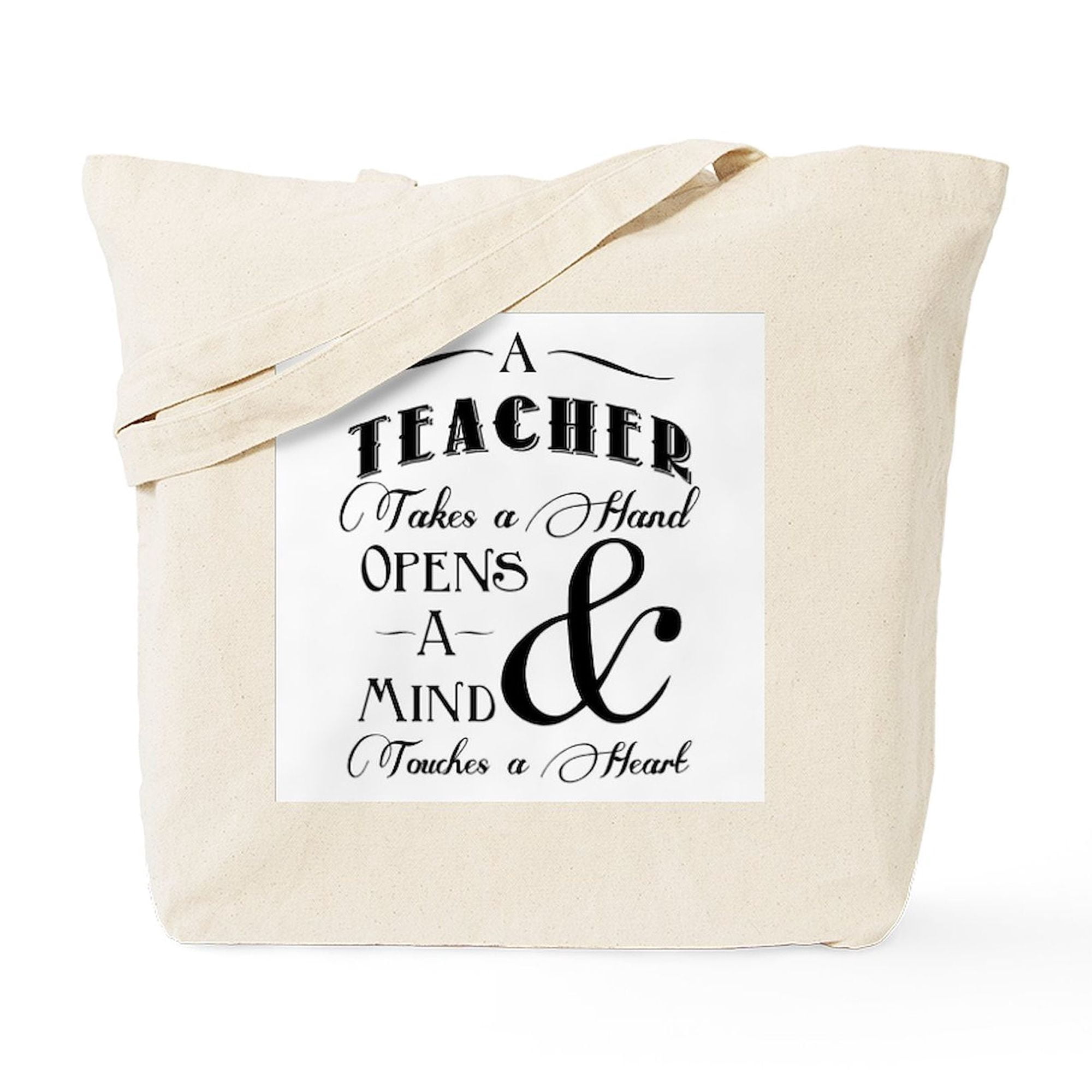 CafePress Teacher Tote Bag – Natural Canvas Reusable Shopping Bag With Fun Print - View #9