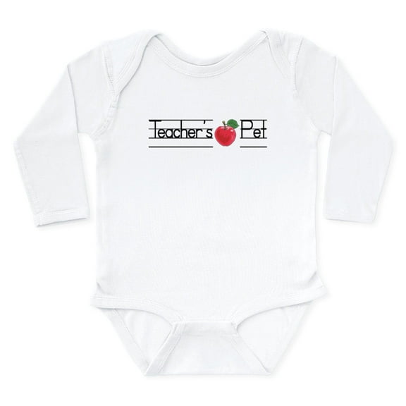 CafePress - Teachers Pet Body Suit - Long Sleeve Cotton Baby Bodysuit