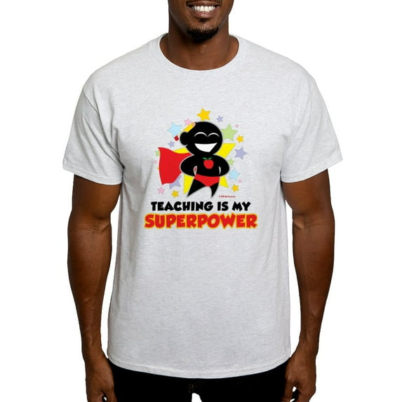 CafePress - Teaching Is My Superpower Light T Shirt - Men's Classic Graphic T-Shirt