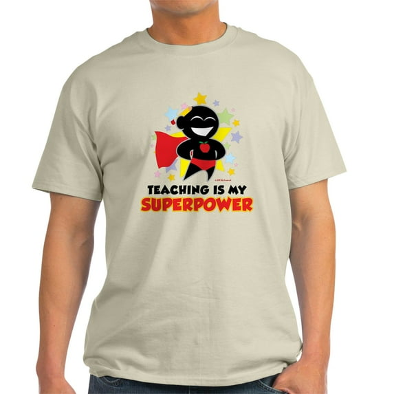 CafePress - Teaching Is My Superpower Light T Shirt - Men's Classic Graphic T-Shirt