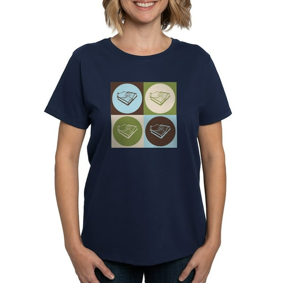 CafePress - Teaching The Visually Impaired Pop Art Women's Dar - Women's Traditional Fit Dark T-Shirt