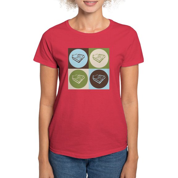CafePress - Teaching The Visually Impaired Pop Art Women's Dar - Women's Traditional Fit Dark T-Shirt