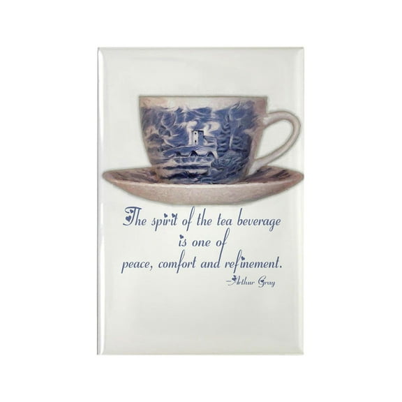 CafePress Teacup Rectangle Refrigerator Magnet