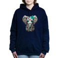 thumbnail image 1 of CafePress - Teal Blue Day Of The Dead Sugar Skull Baby Elephan - Pullover Hoodie, Classic & Comfortable Hooded Sweatshirt, 1 of 4