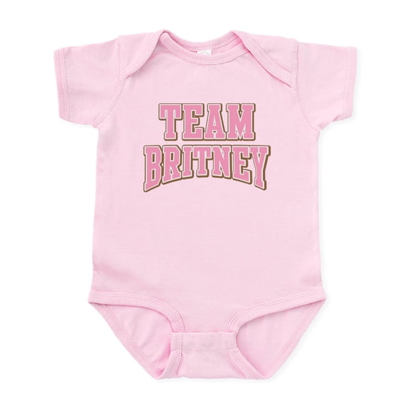 CafePress - Team Britney Personalized Custom Infant Bodysuit - Baby Light Bodysuit, Size Newborn - 24 Months