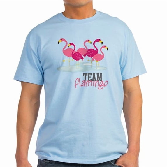 CafePress - Team Flamingo White T Shirt - Men's Classic Cotton T-Shirts