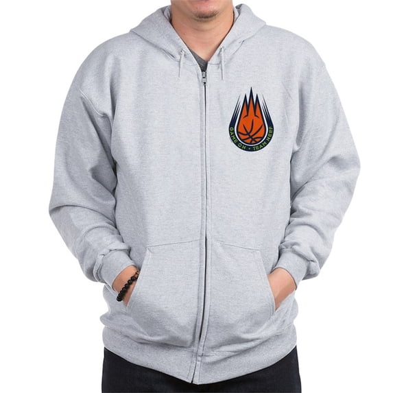 CafePress - Team Nerf Basketball Sweatshirt - Zip Hoodie, Classic Hooded Sweatshirt with Metal Zipper