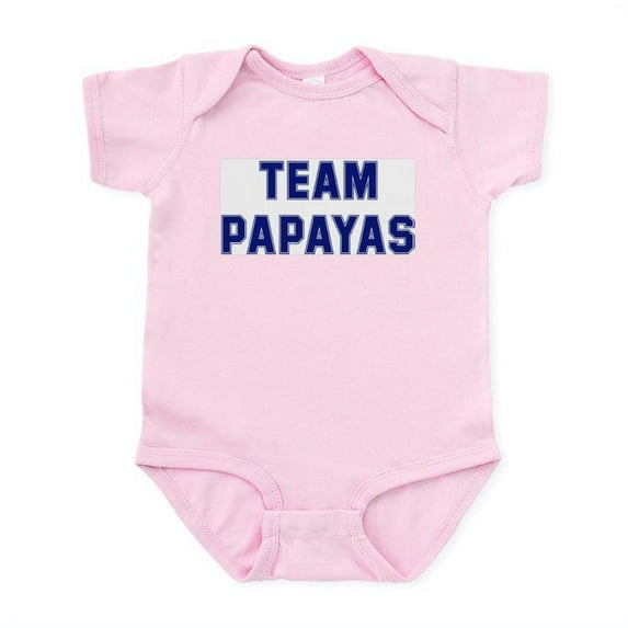 CafePress - Team PAPAYAS Infant Bodysuit - Baby Light Bodysuit, Size Newborn - 24 Months