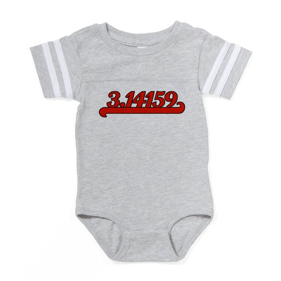 CafePress - Team Pi New_Red - Cute Infant Baby Football Bodysuit